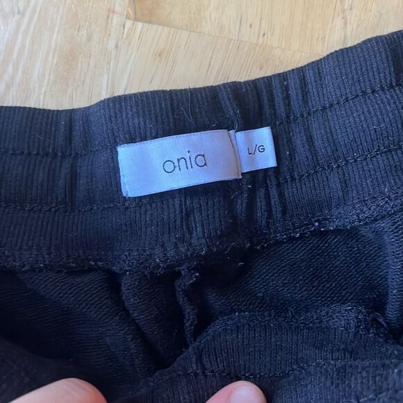 ONIA Black Joggers Sweatpants Large Active - Picture 2 of 3